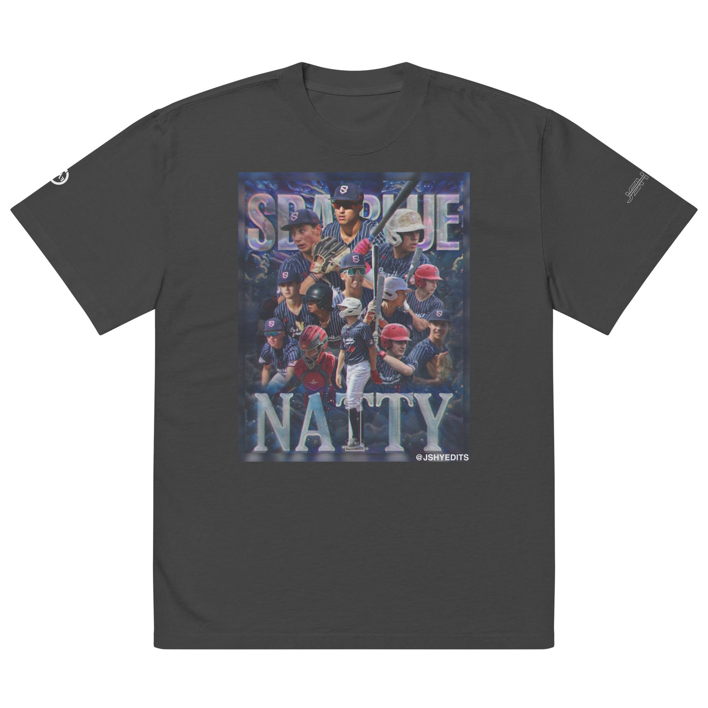 SBA Blue Natty Oversized faded t-shirt